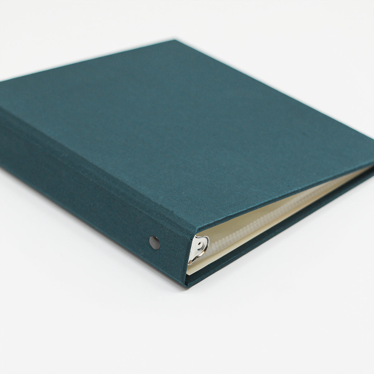 Medium Photo Binder For 4x6 Photos | Cover: Teal Blue Silk | Available Personalized