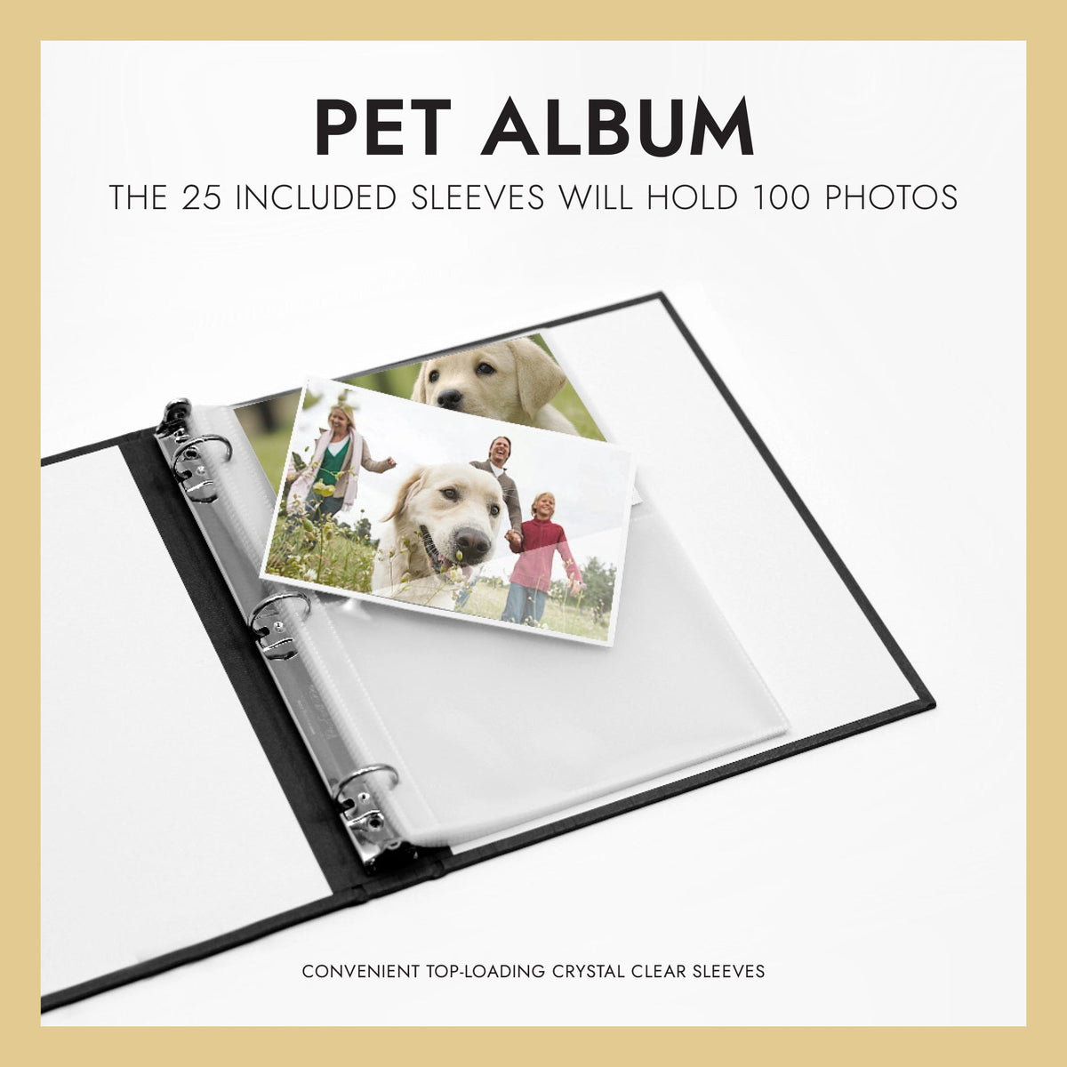 Pet Album with Dove Gray Linen Cover