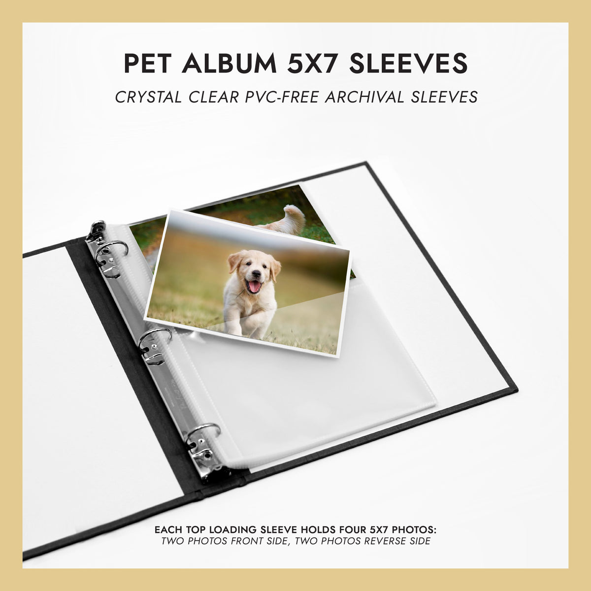 5x7 Pet Album Sleeves (for 5x7 Photos) Set Of 10