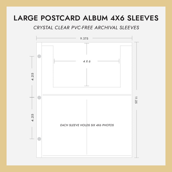 Postcard Album Book For Collecting, Sleeves Included, Post Card