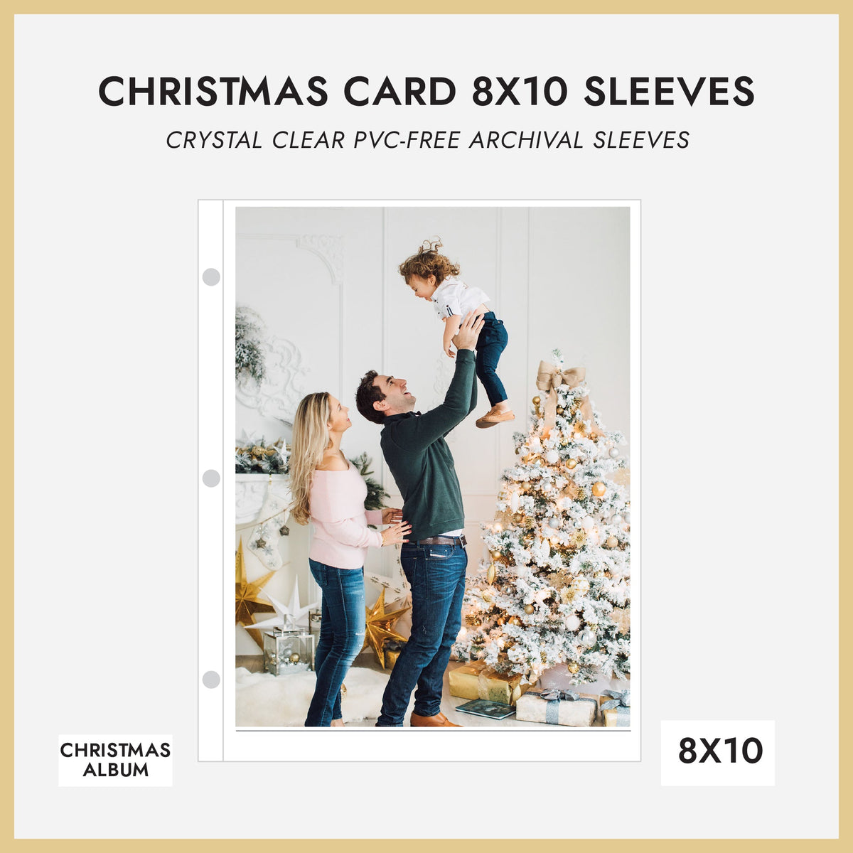 8x10 Christmas Album Sleeves (for 8x10 Photos) Set Of 10