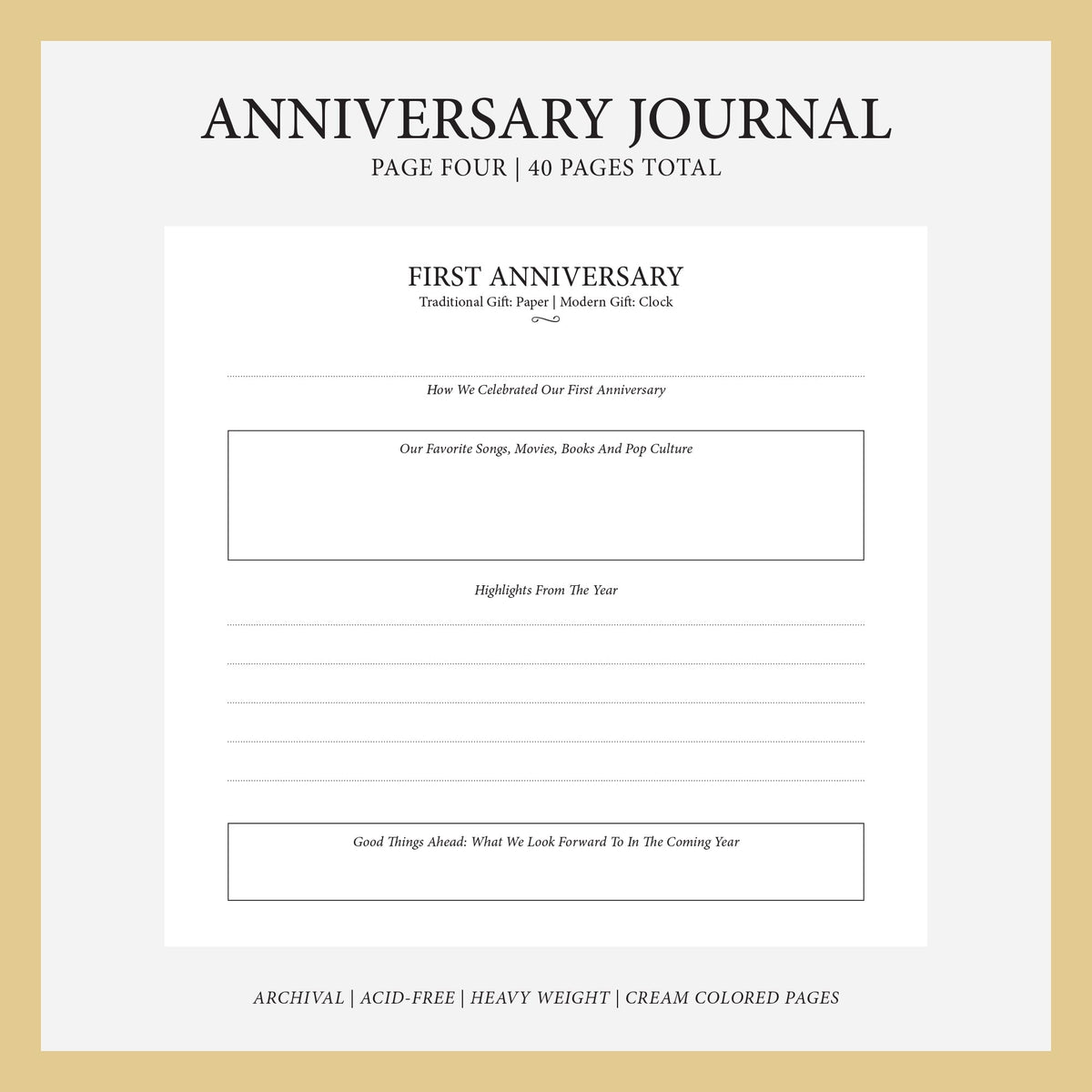 Anniversary Journal | Cover: Blush Pink Silk | Available Personalized