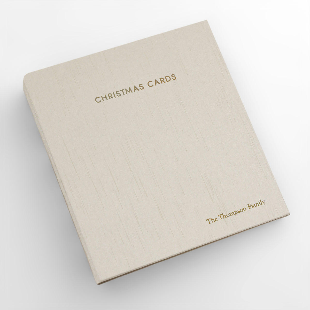 Christmas Card Album | Cover: Champagne Silk | Available Personalized