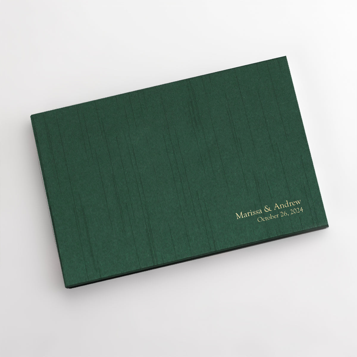 Classic Guestbook | Cover: Emerald Silk | Available Personalized