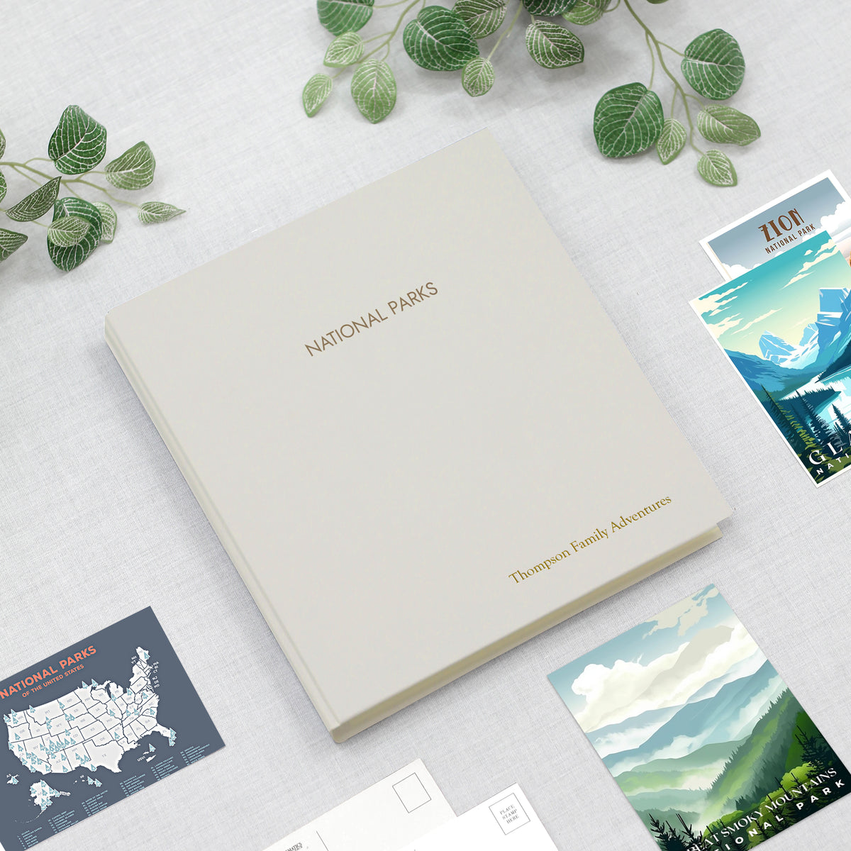 National Parks Album | Cover: Pearl Vegan Leather | Available Personalized