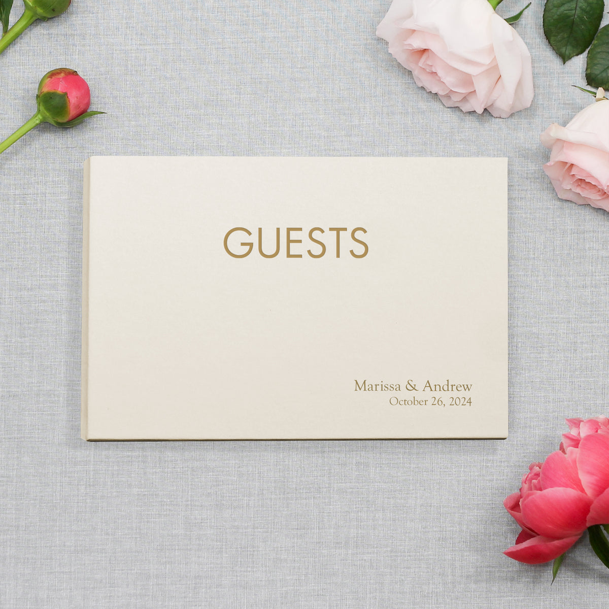 Classic Guestbook | Cover: Pearl Vegan Leather | Available Personalized