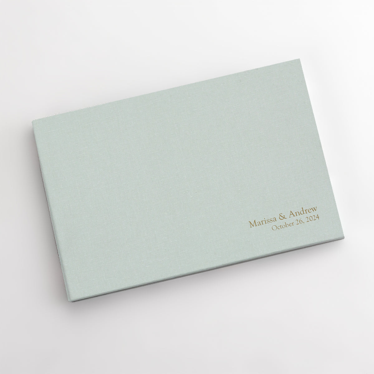 Classic Guestbook | Cover: Pastel Blue Cotton | Available Personalized