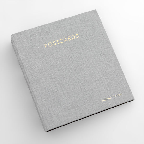 Large Postcard Album | Personalized Postcard Storage Binder | Rag