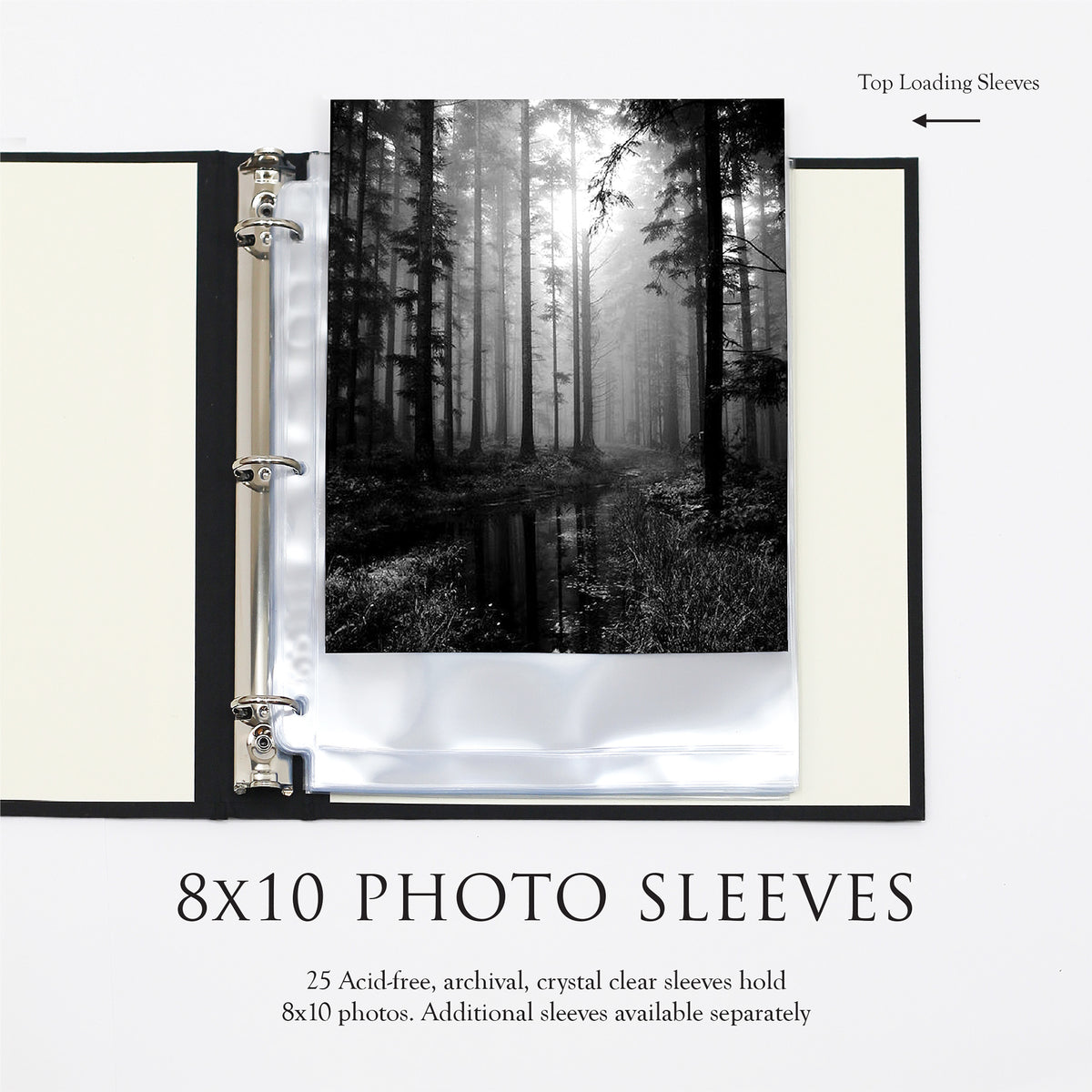 Large Photo Binder For 8x10 Photos | Cover: Natural Linen | Available Personalized