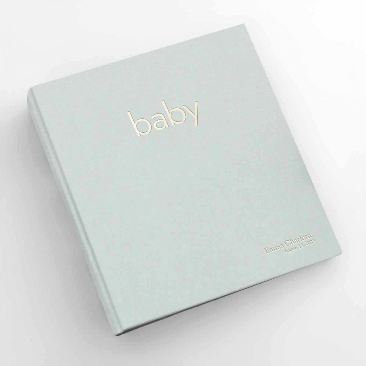 Personalized Baby Memory Binder | Cover: Pastel Blue Cotton | Select Your Own Pages