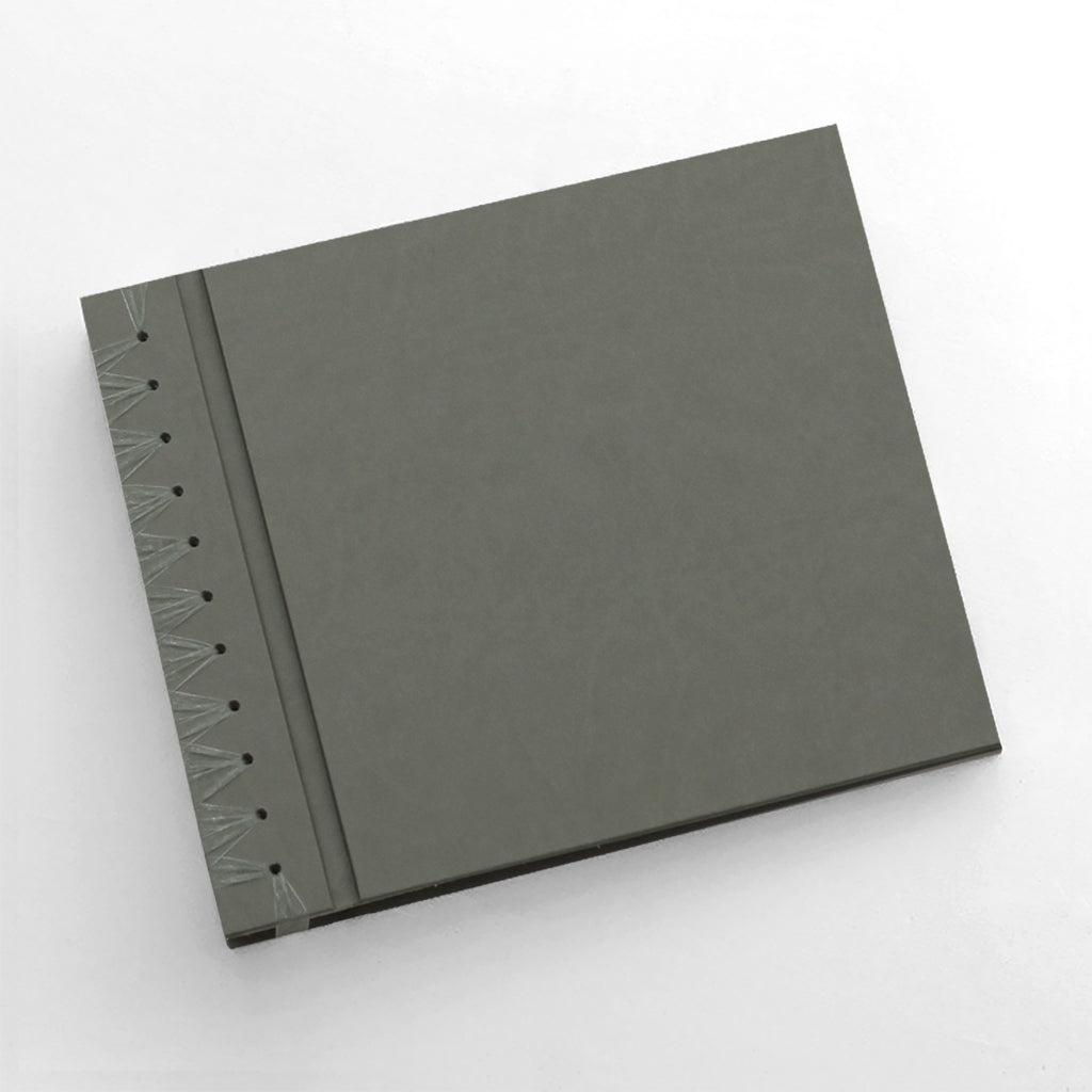 Deluxe 12 x 15 Paper Page Album | Cover: Moss Vegan Leather | Available Personalized