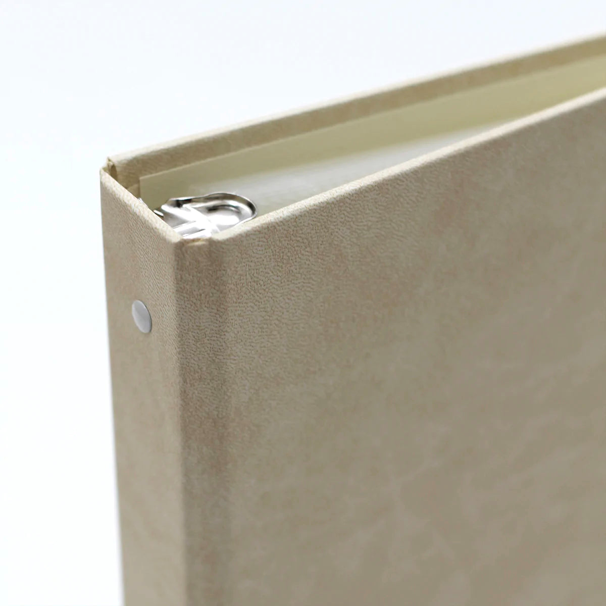 Large Photo Binder For 4x6 Photos | Cover: Creme Vegan Leather | Available Personalized