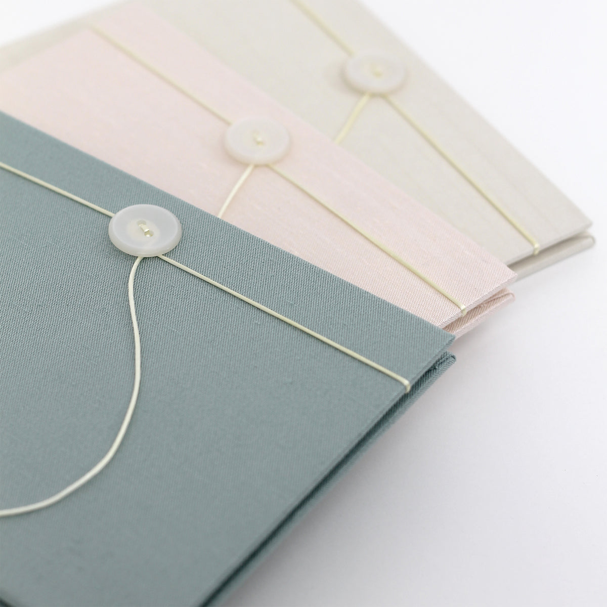 Accordion Book | Cover: Pastel Blue Cotton | Available Personalized