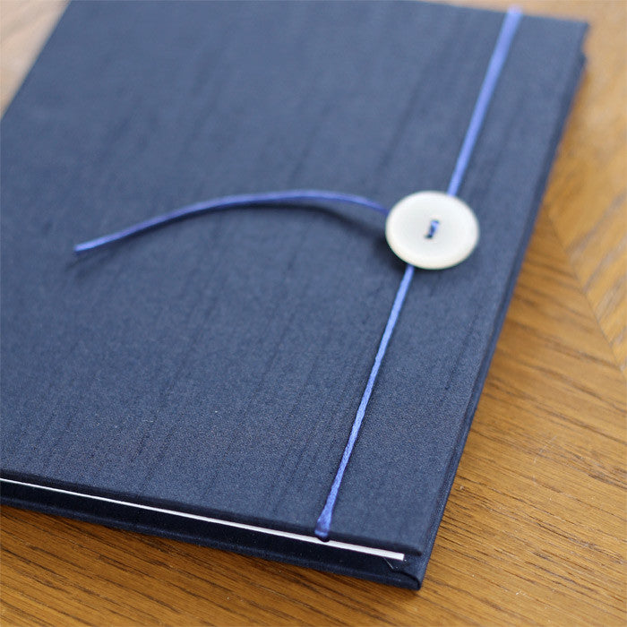 Accordion Book | Cover: Navy Silk | Available Personalized