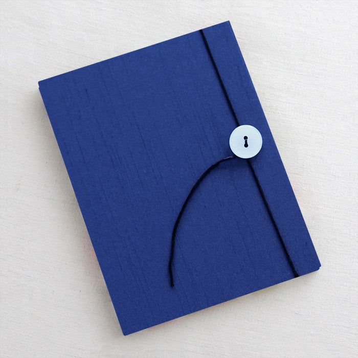 Accordion Book | Cover: Navy Silk | Available Personalized