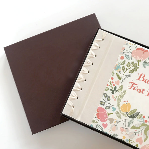 Gift Box for Baby's First Book Fits all Baby Books Rag & Bone Bindery