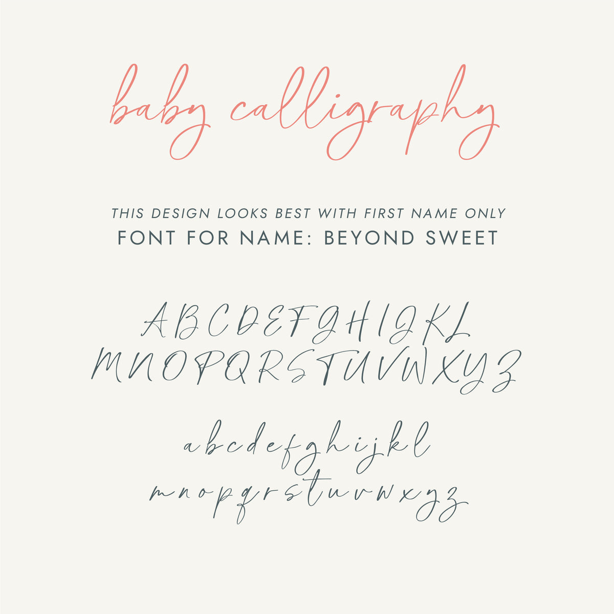 Baby&#39;s First Book | Printed Cover: Calligraphy Pink | Available Personalized