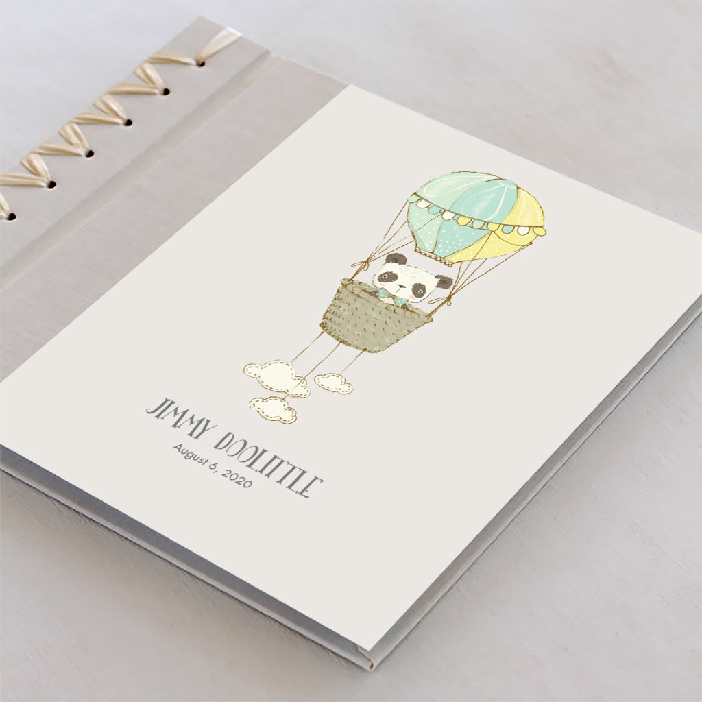 Baby&#39;s First Book | Printed Cover: Sky Panda Blue | Available Personalized