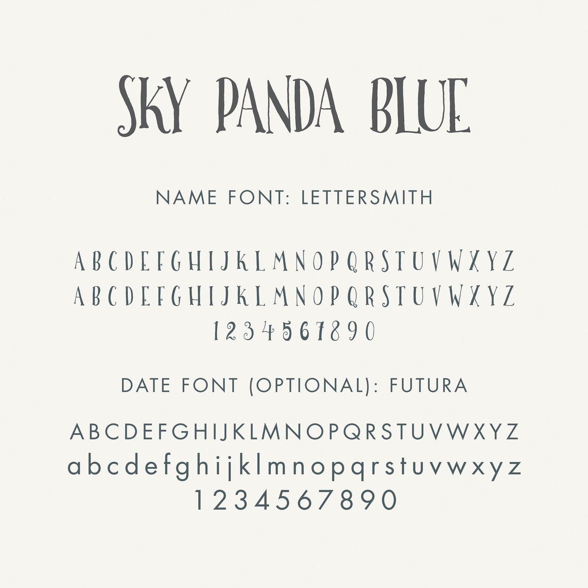 Baby&#39;s First Book | Printed Cover: Sky Panda Blue | Available Personalized