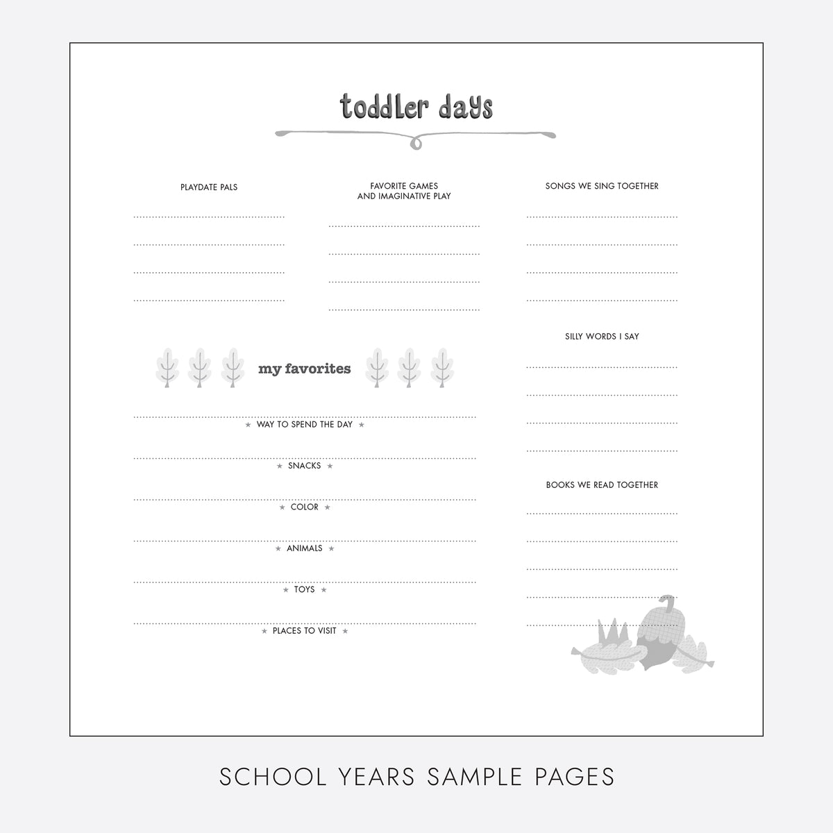 School Years Album | Printed Cover: Little Kitty | Available Personalized
