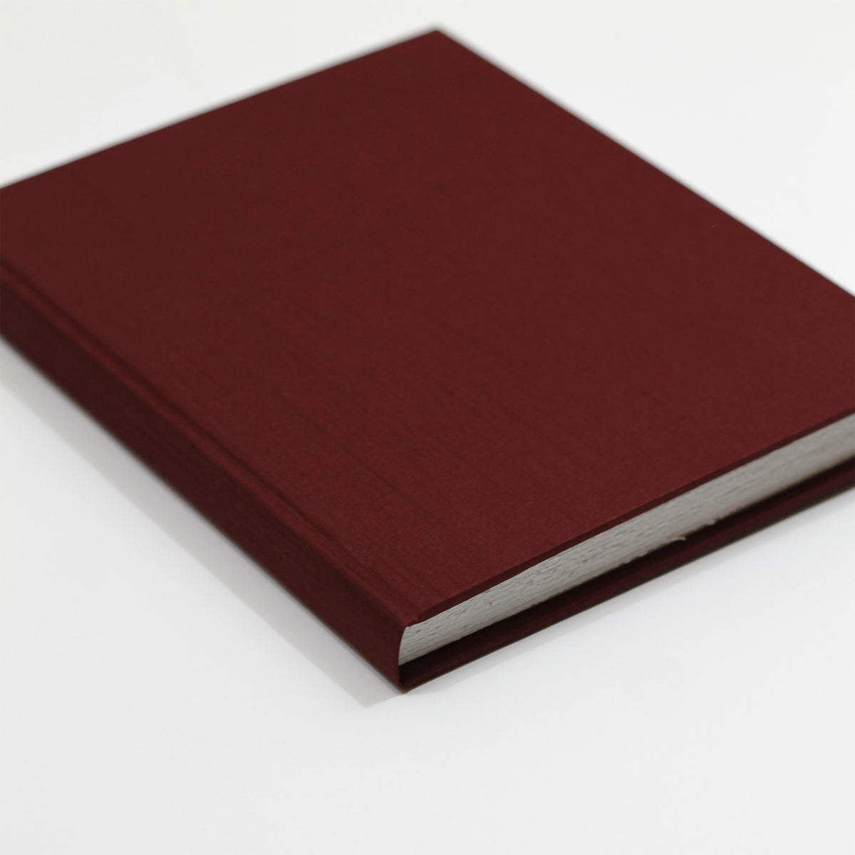 Large 8x10 Blank Page Journal | Cover: Garnet Silk | Available Personalized