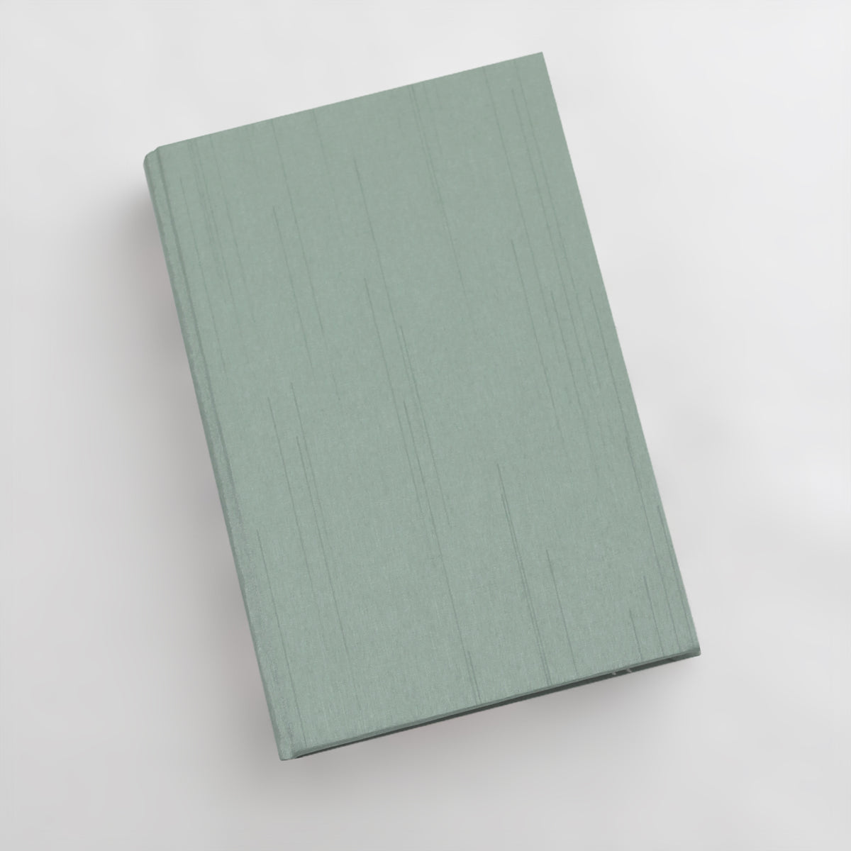 Medium 5.5x8.5 Blank Page Journal | Cover: Misty Blue Silk | Available Personalized