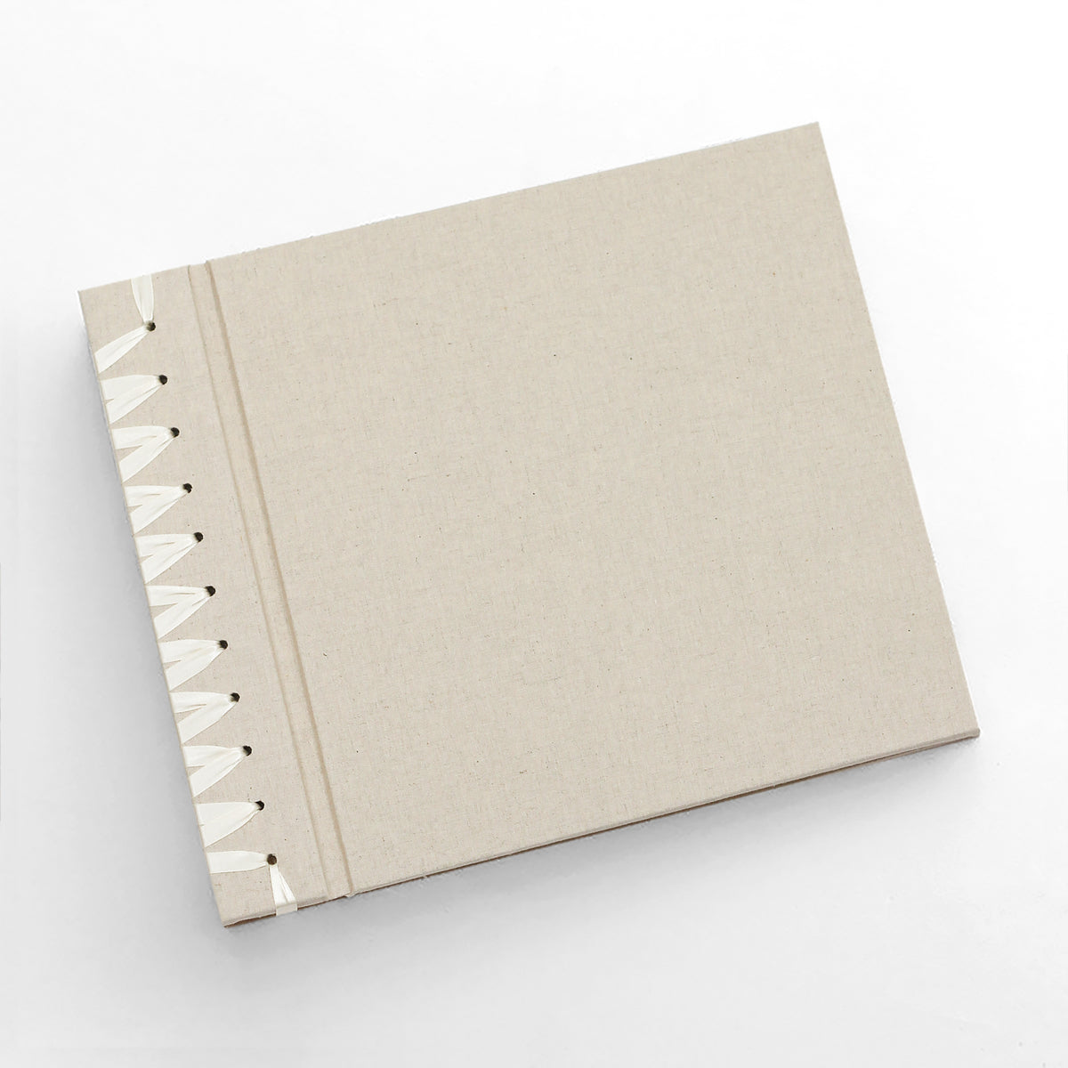 Deluxe 12 x 15 Paper Page Album | Cover: Natural Linen | Available Personalized