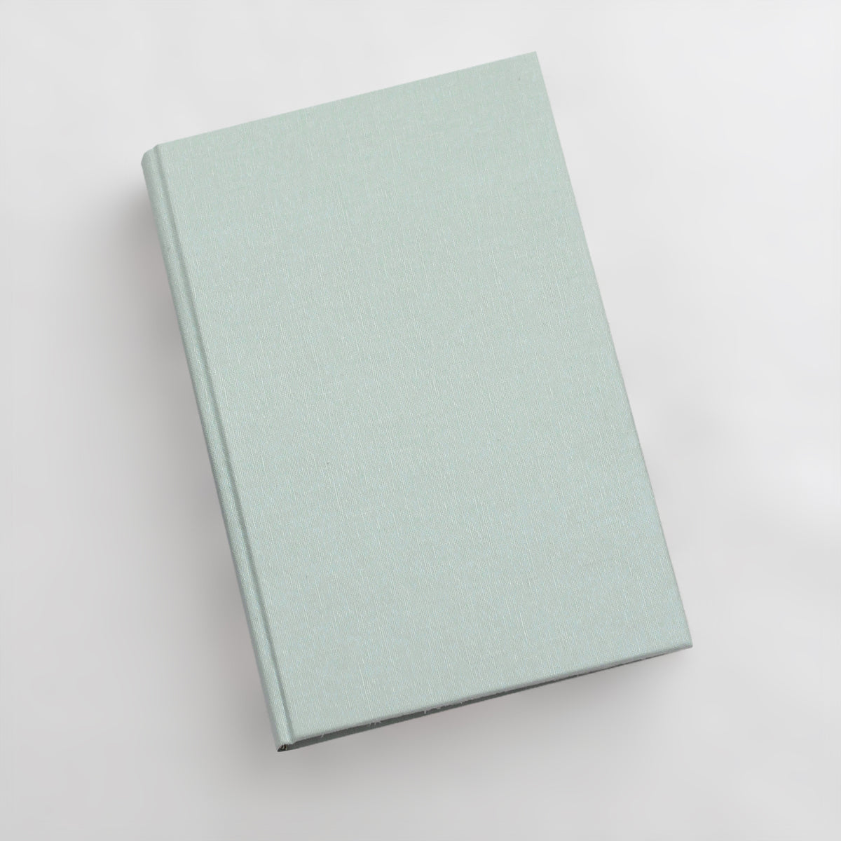 Medium 5.5x8.5 Blank Page Journal | Cover: Pastel Blue Cotton | Available Personalized