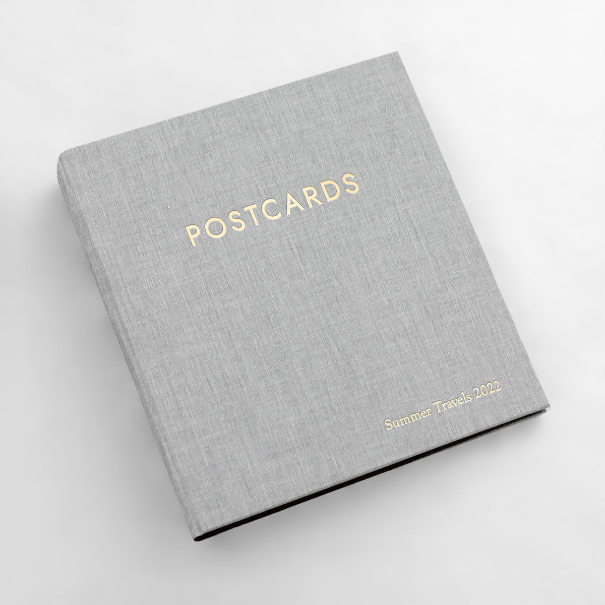 Medium Postcard Album | Cover: Dove Gray Linen | Available Personalized