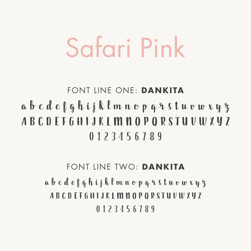 Baby&#39;s First Book | Printed Cover: Safari Pink | Available Personalized