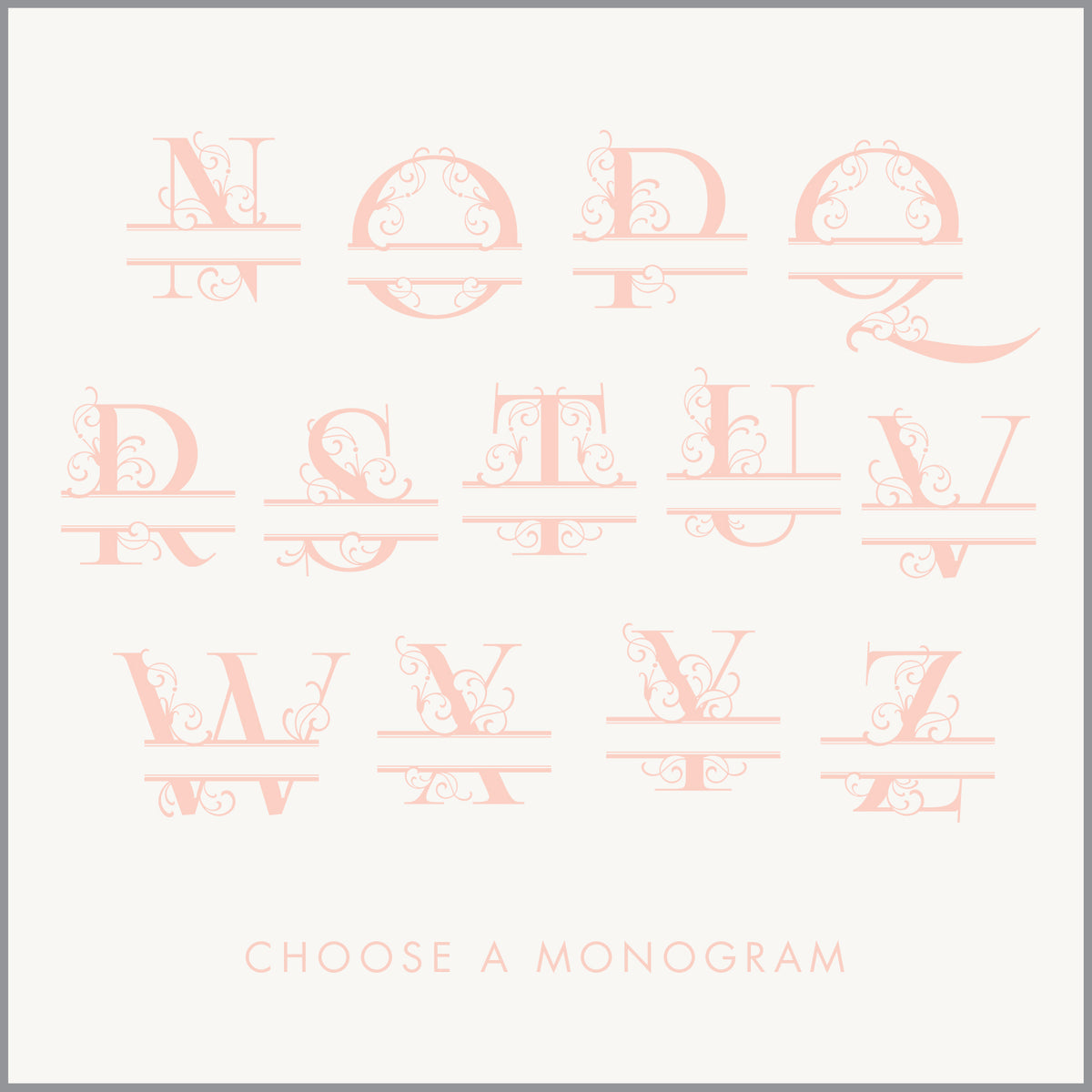 School Years Album | Printed Cover: Monogram (Blush Leaf) | Available Personalized