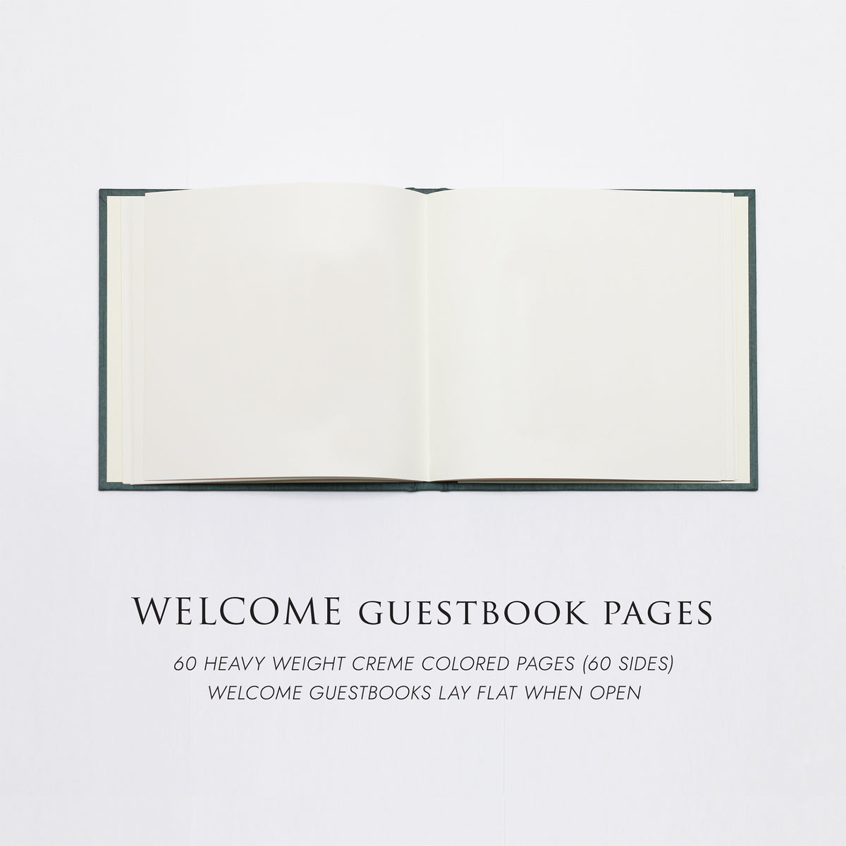 Welcome Guestbook with Teal Blue Silk Cover | AirBnB | Guest House | Gallery