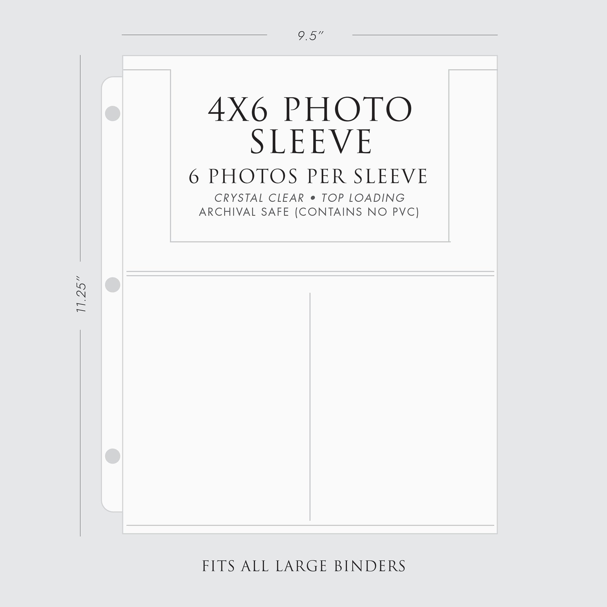 4x6 Photo Sleeves