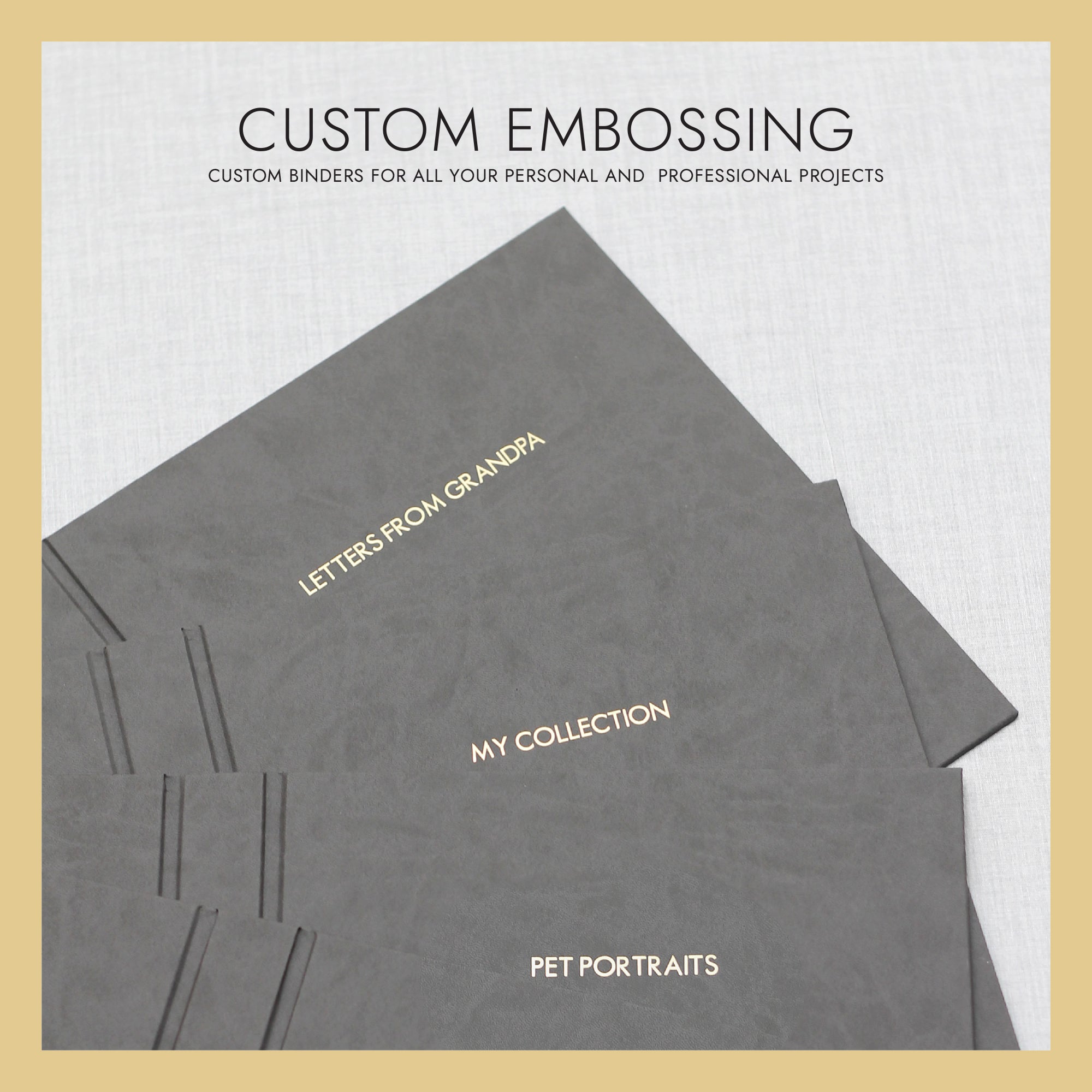 Customizing Binders Custom Binder | Personalized Archival Storage Binder | Rag & Bone Bindery