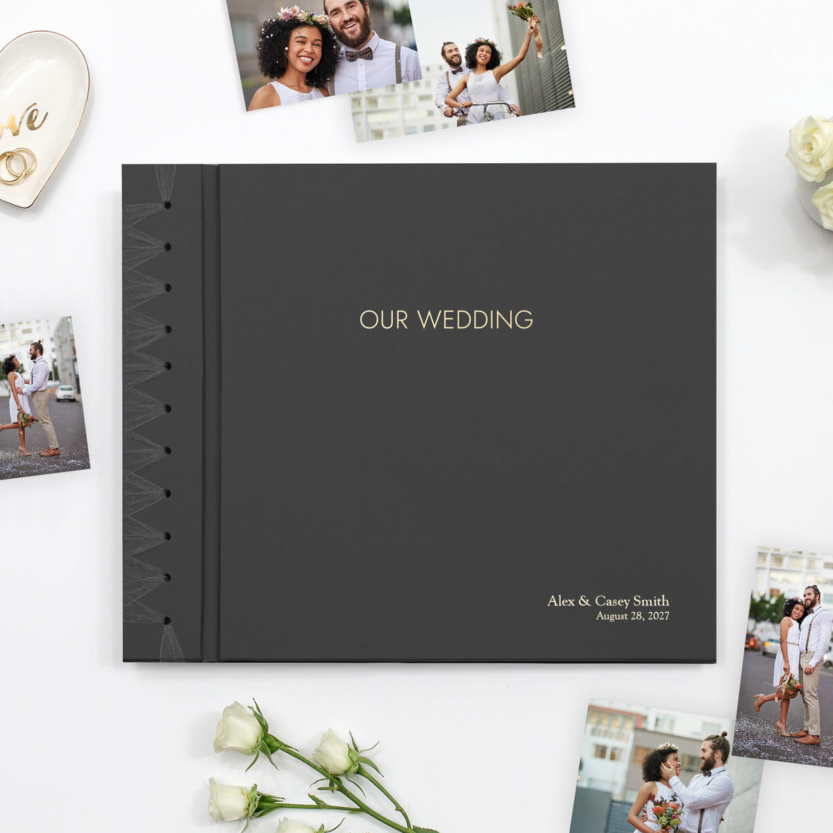 Wedding Album 12 x 15 | Black Vegan Leather