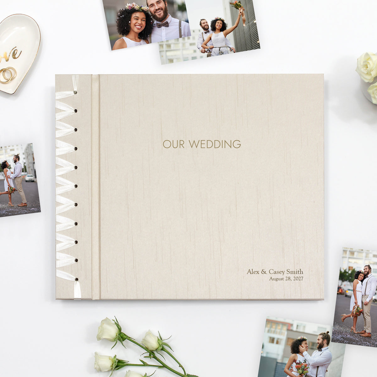 Wedding Album 12 x 15 | Ivory Silk