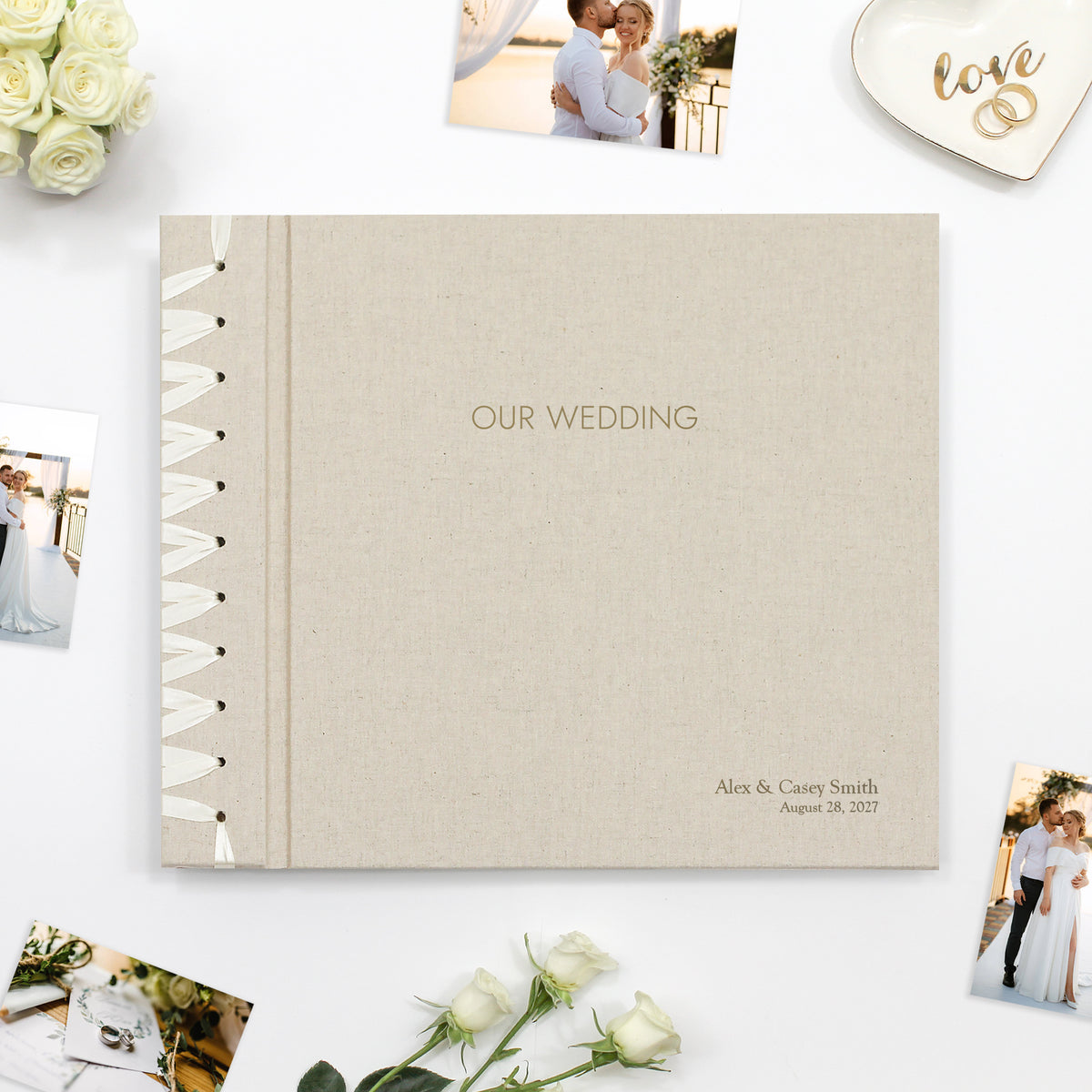 Wedding Album 12 x 15 | Natural Linen