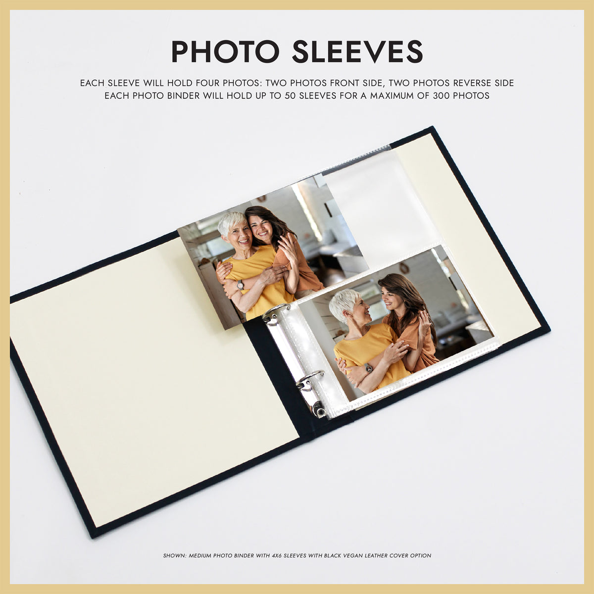 Medium Photo Binder For 4x6 Photos | Natural Linen