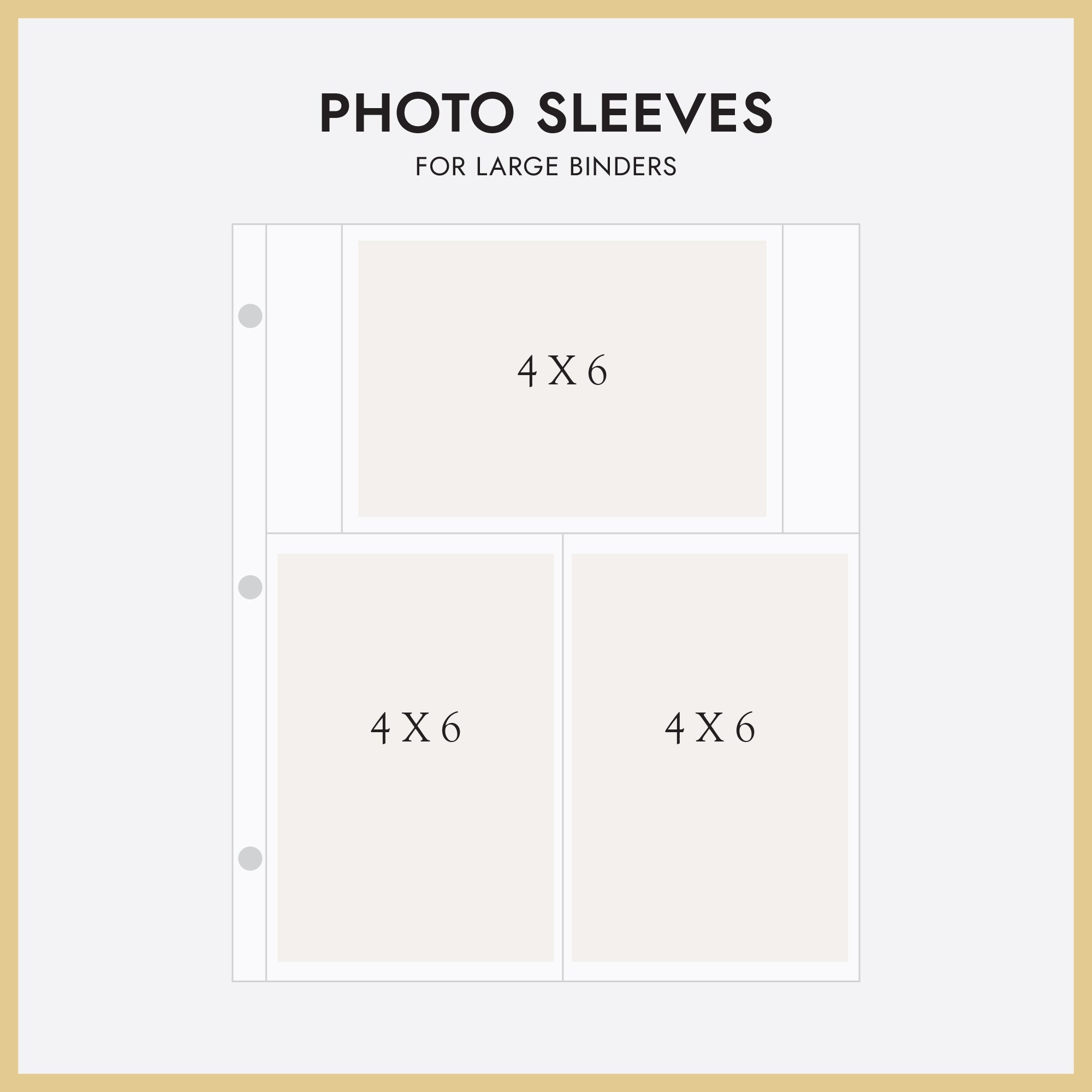 Large 3-Ring Clear Pocket Album Refill: 4x6 - Rag & Bone Bindery Large 3-Ring Clear Pocket Album Refill: 4x6 - Rag & Bone Bindery