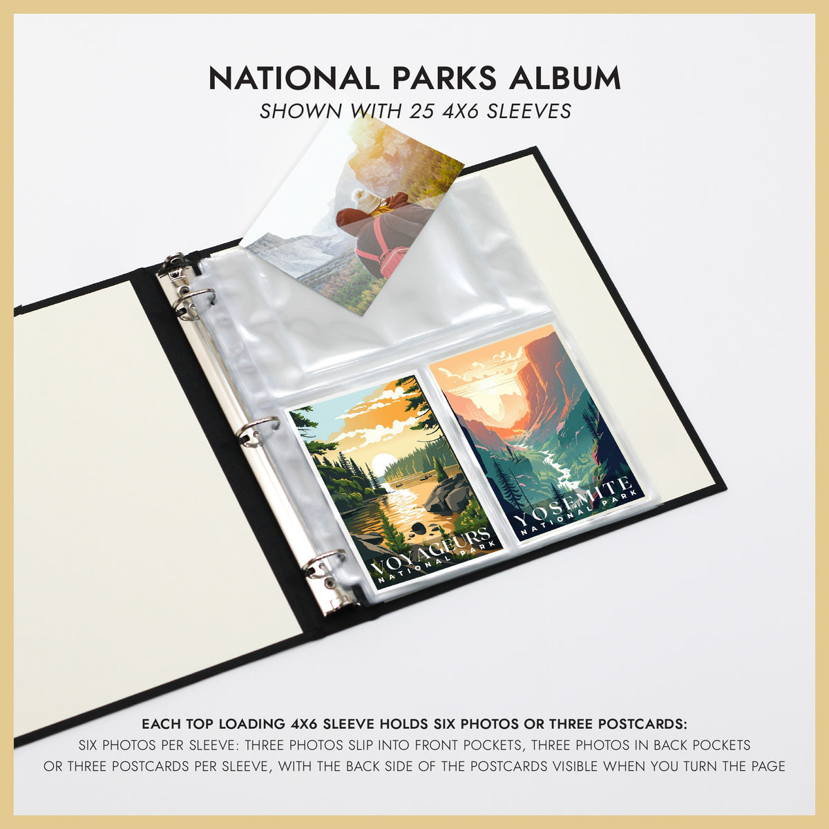 National Parks Album | Cover: Pine Green Vegan Leather | Available Personalized