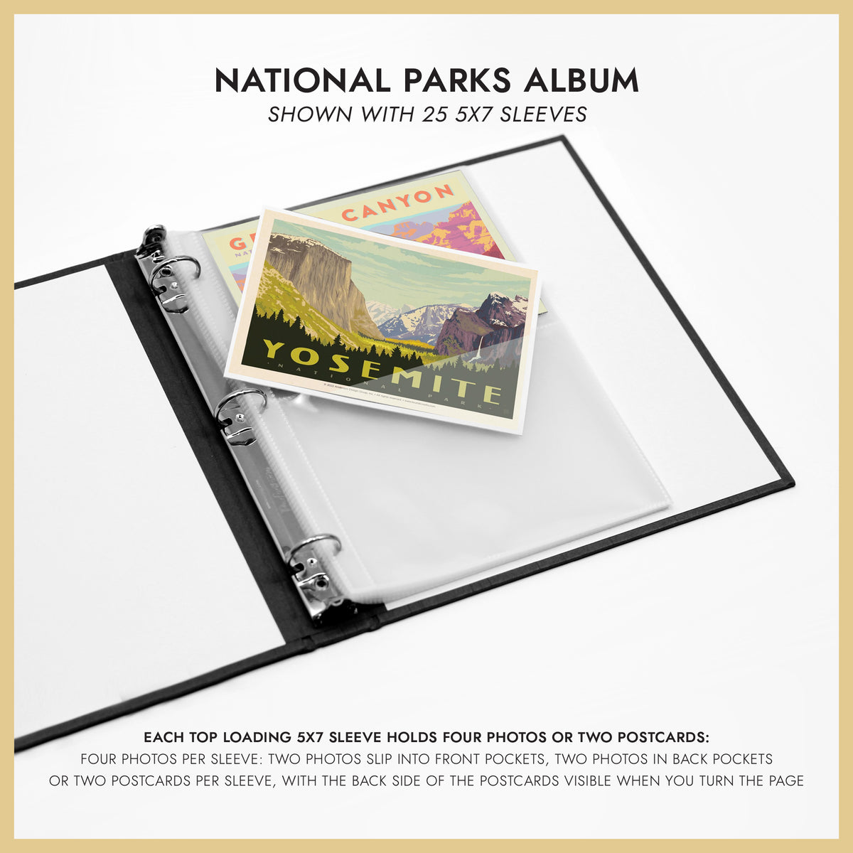 National Parks Album | Cover: Pine Green Vegan Leather | Available Personalized