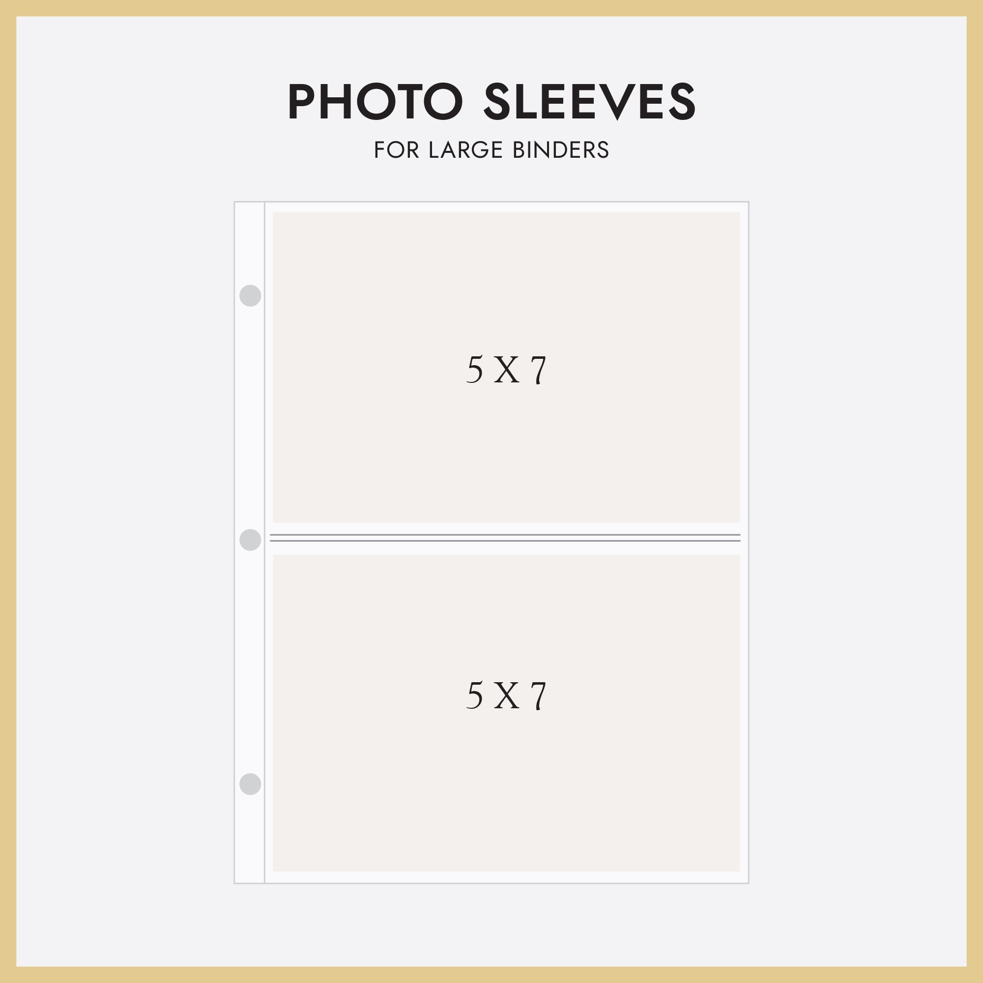 Large 3-Ring Clear Pocket Album Refill: 5x7 Large 3-Ring Clear Pocket Album Refill: 5x7