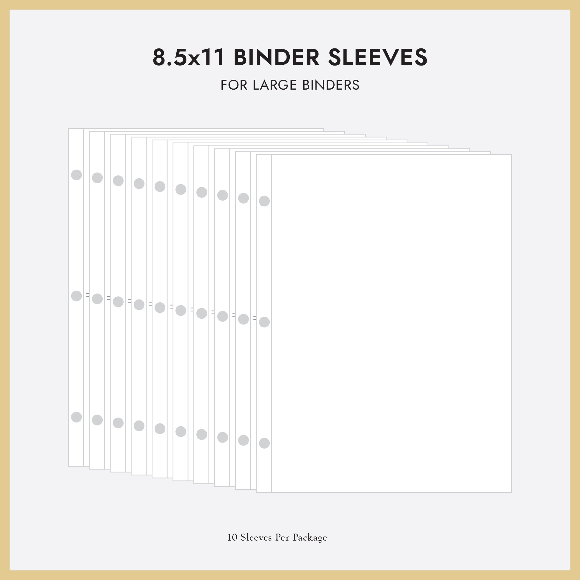 Large 3-Ring Clear Pocket Album Refill: 8.5 x 11 - Rag & Bone Bindery Large 3-Ring Clear Pocket Album Refill: 8.5 x 11 - Rag & Bone Bindery