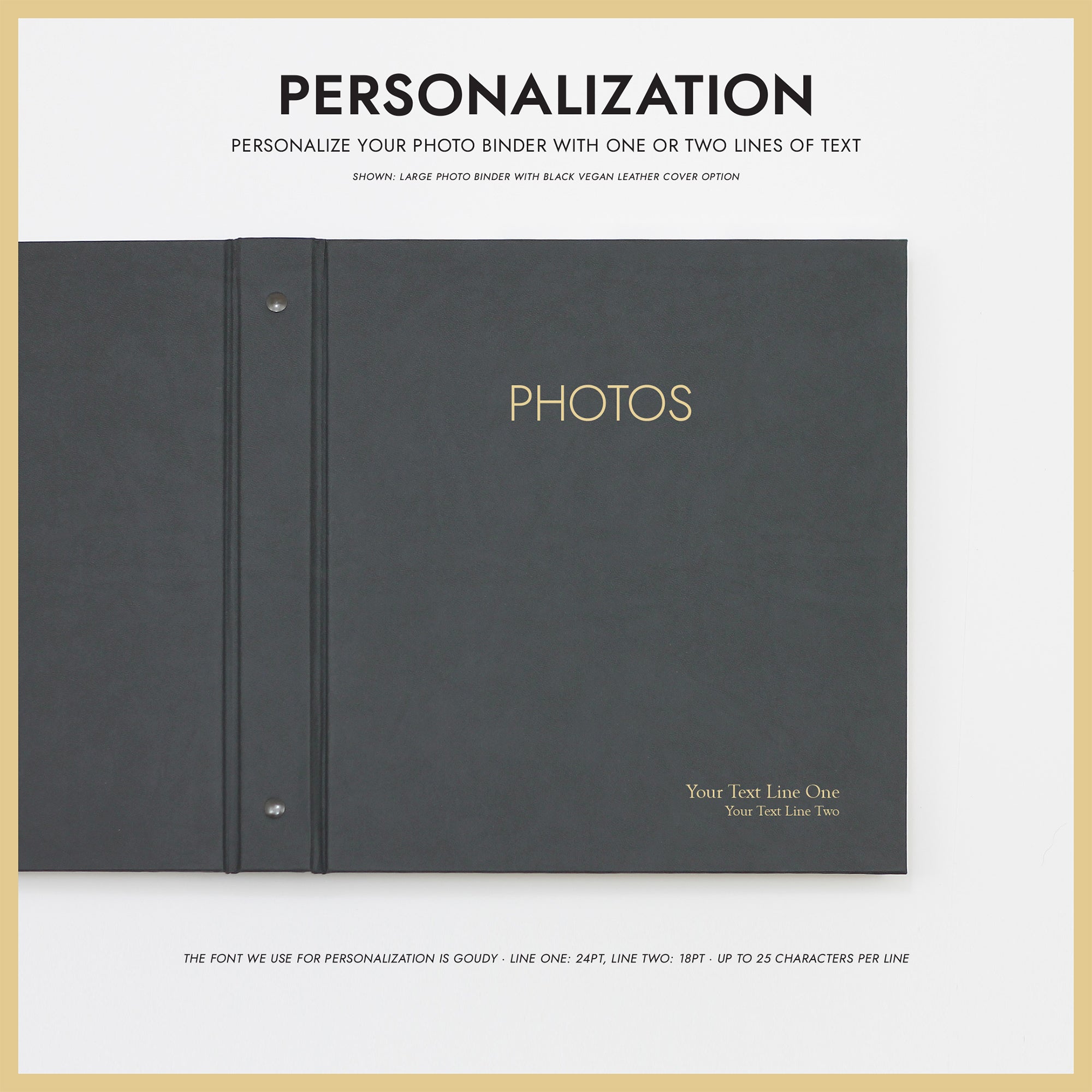 Large Photo Binder For 8x10 Photos | Cover: Natural Linen | Available ...
