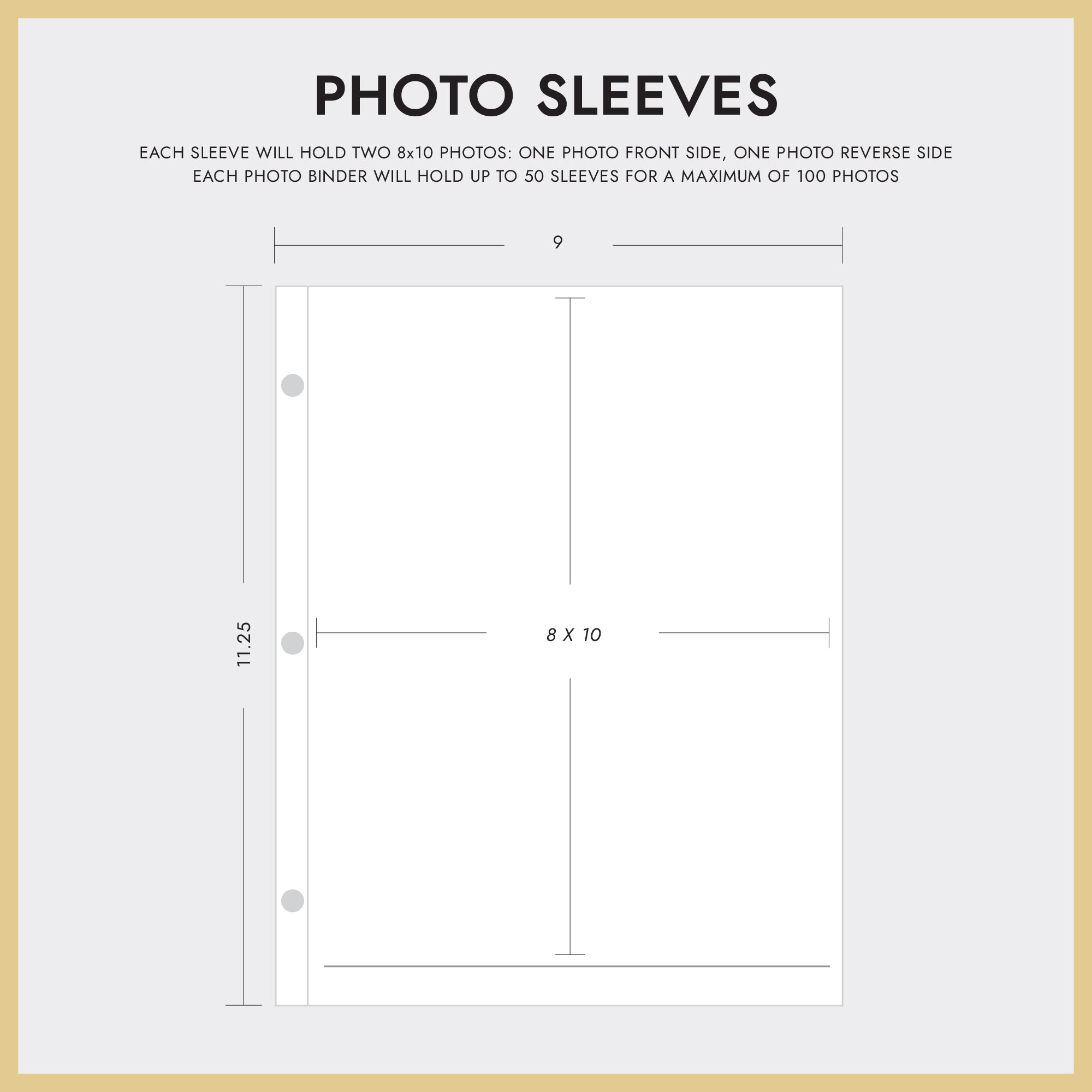 Large Photo Binder For 8x10 Photos | Cover: Natural Linen | Available ...