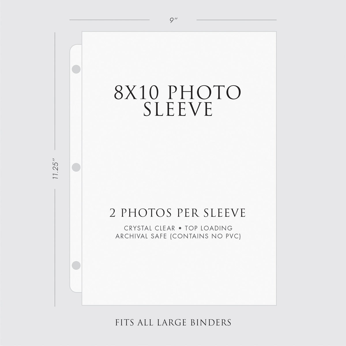 Large Photo Binder | for 8x10 Photos | with Lavender Cotton Cover
