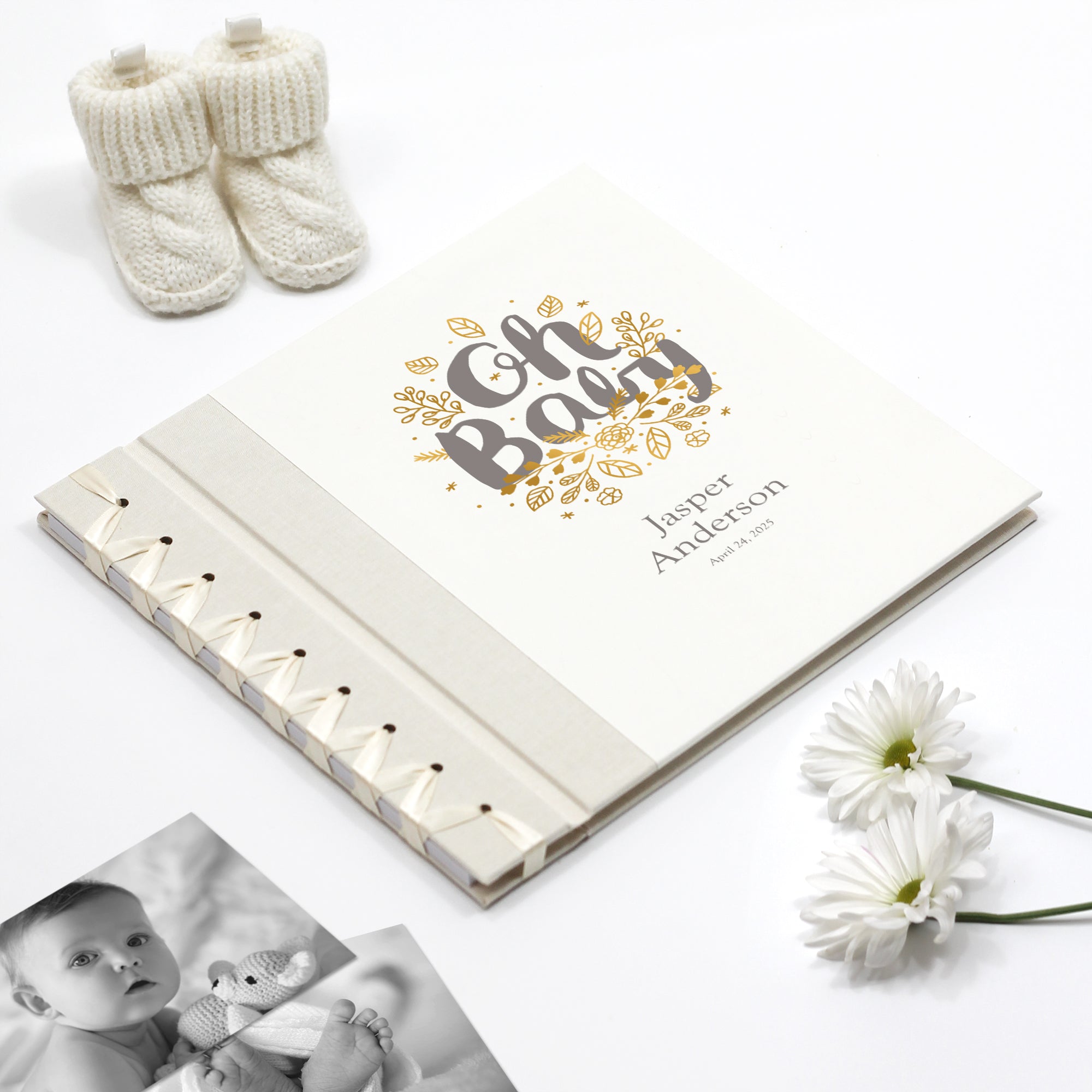 Baby’s First Book | Printed Cover: Oh Baby Gray | Available