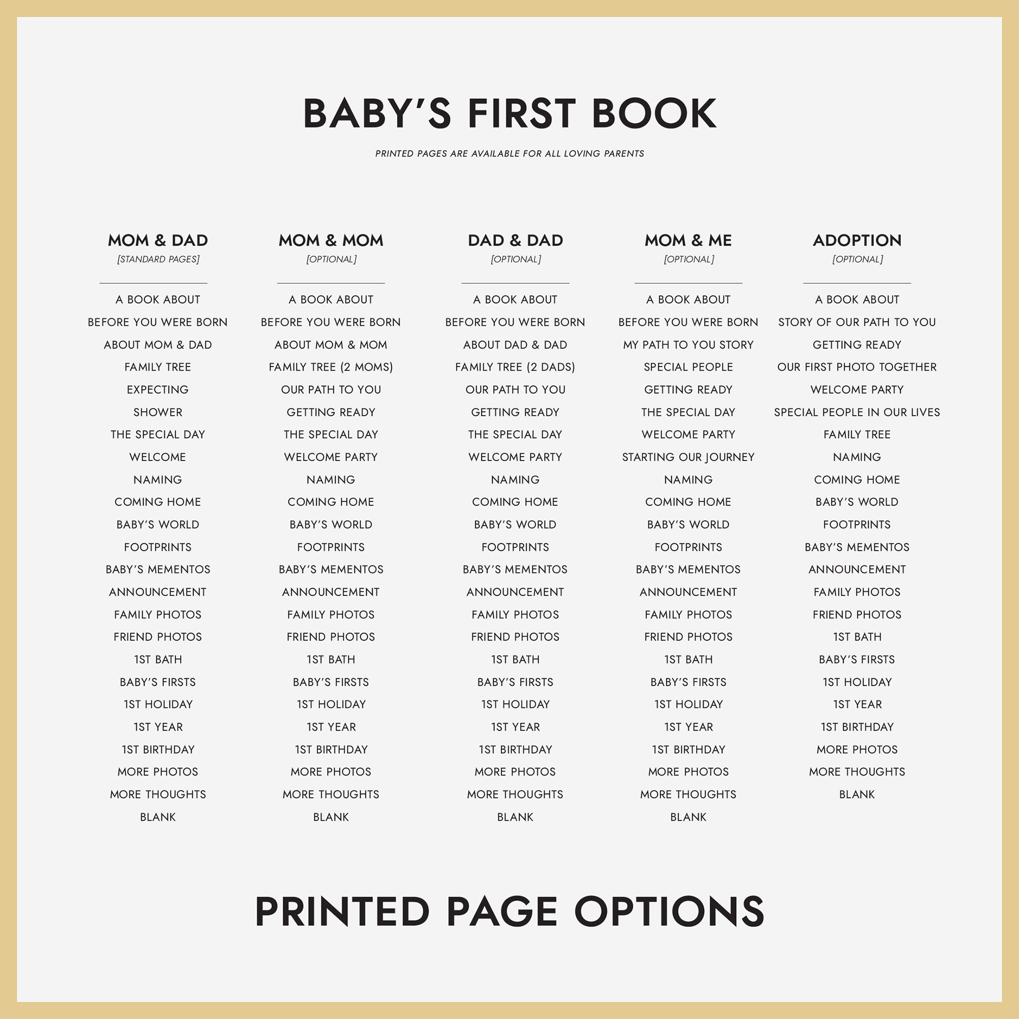 lavender family tree Baby's First Book | Personalized Baby Memory Book