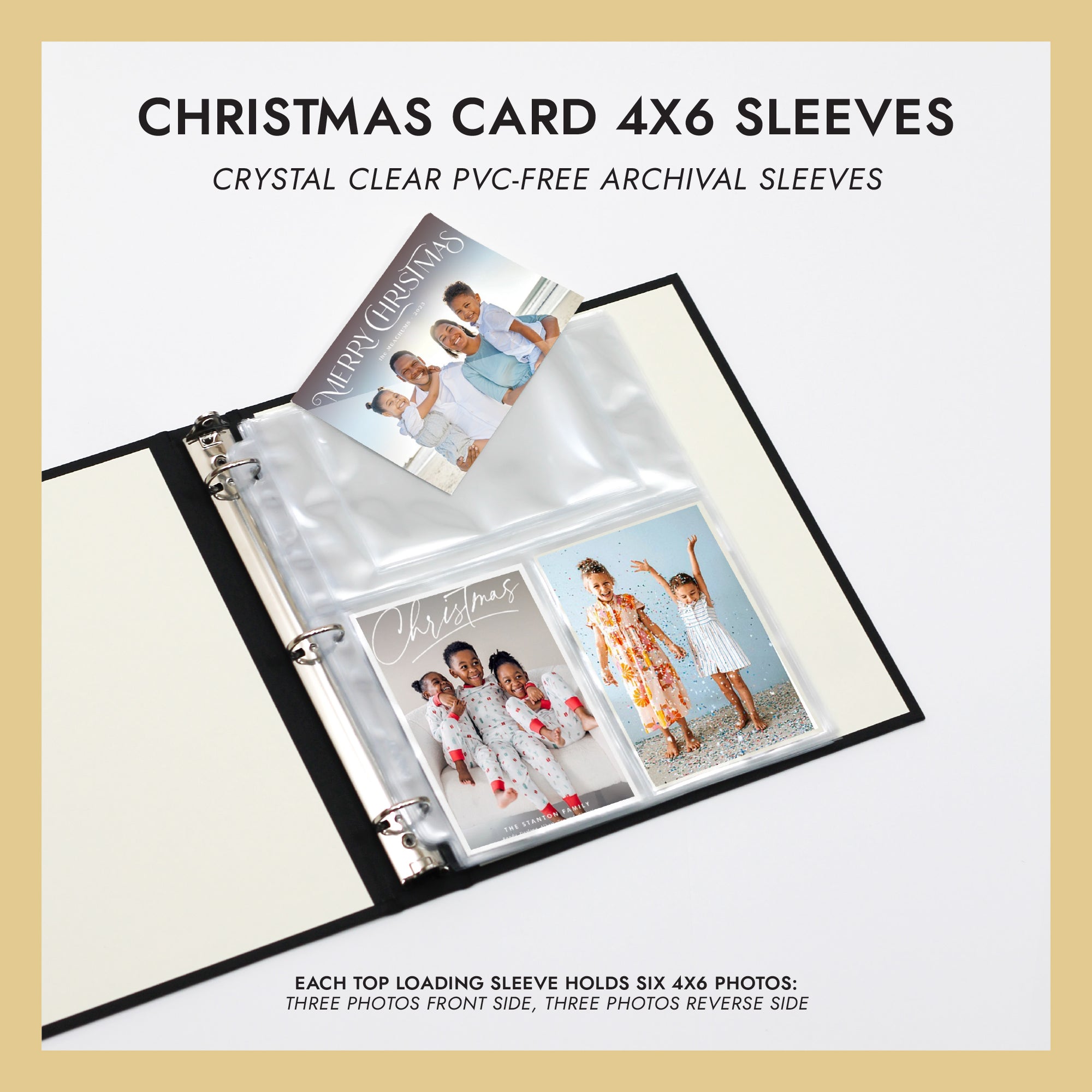 30-Pack Archival 4x6 Photo Sleeves For 3-Ring Binder - Clear Polypropylene Sheets (Holds 180 Photos)