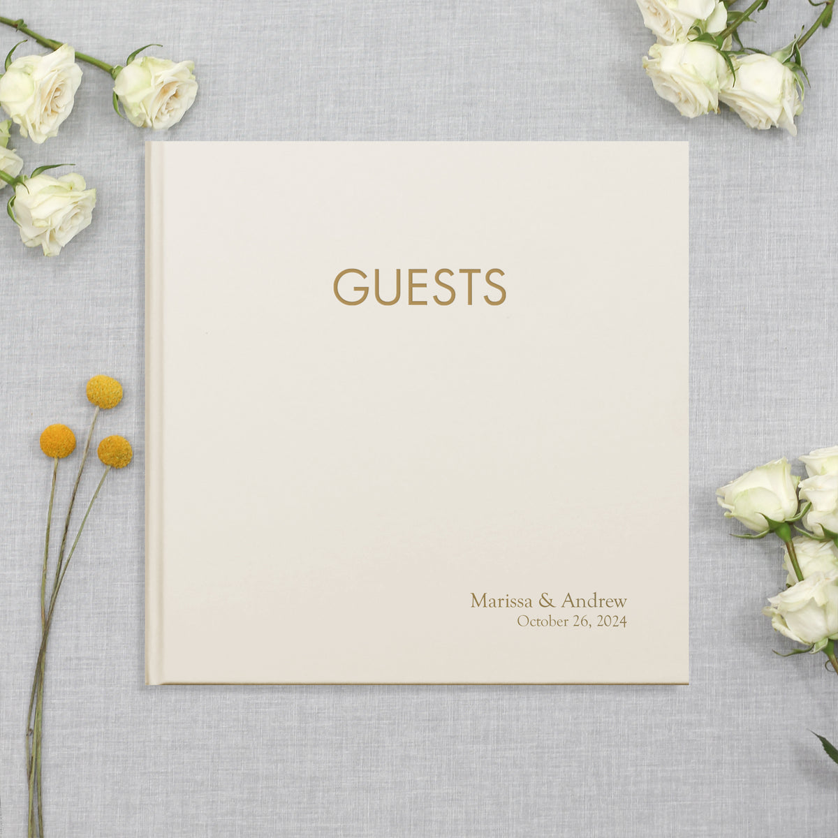 Event Guestbook | Cover: Pearl Vegan Leather | Available Personalized